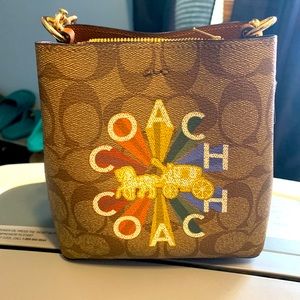 Coach Mini Bucket Crossbody - Radial Rainbow